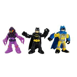 Imaginext DC Super Friends Action Figure Lot Batman and Cyclops Alien 3"